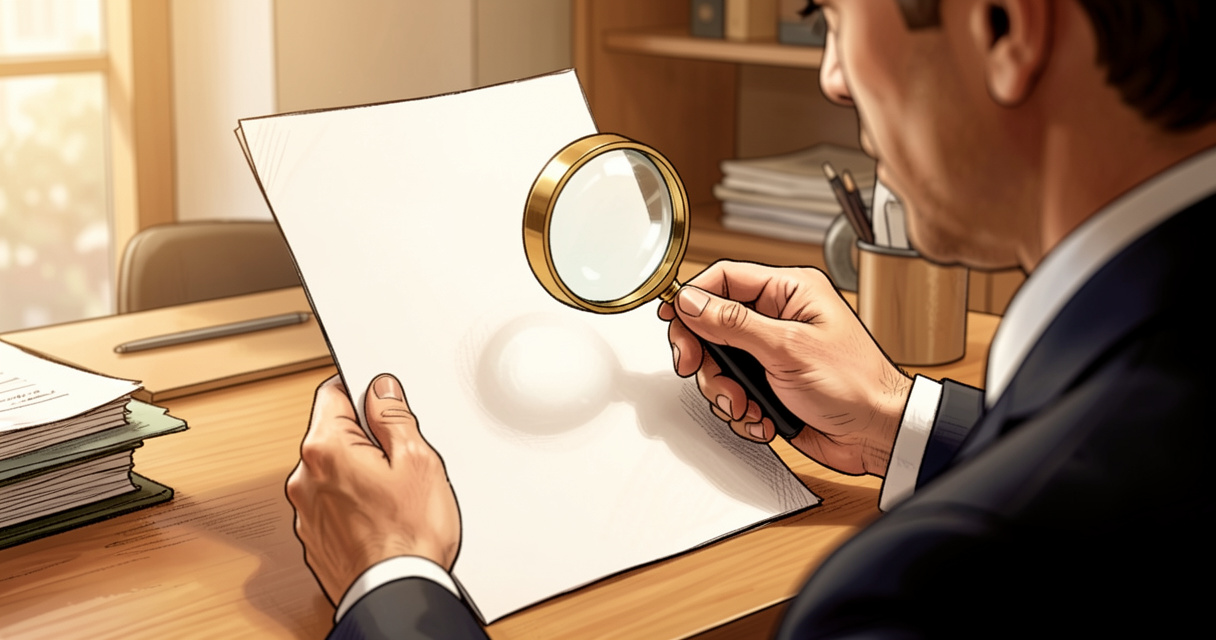 NY insurance code lookup with a magnifying glass and paper report
